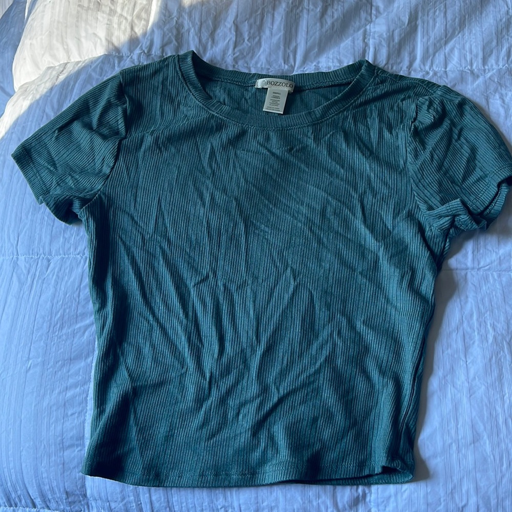 Green Crop Top